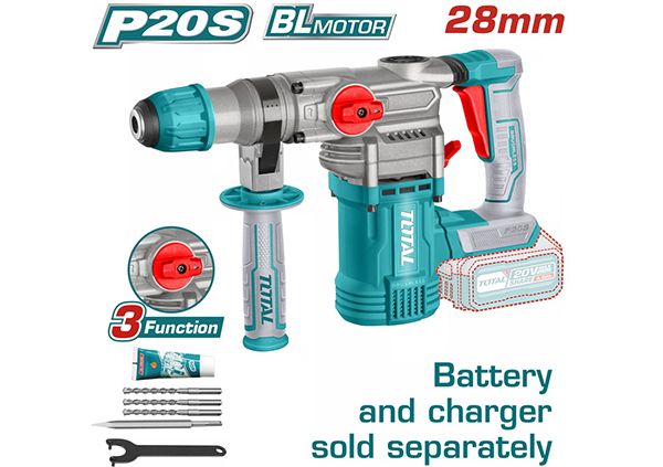 Lithium-Ion rotary hammer 20V (TRHLI20288)