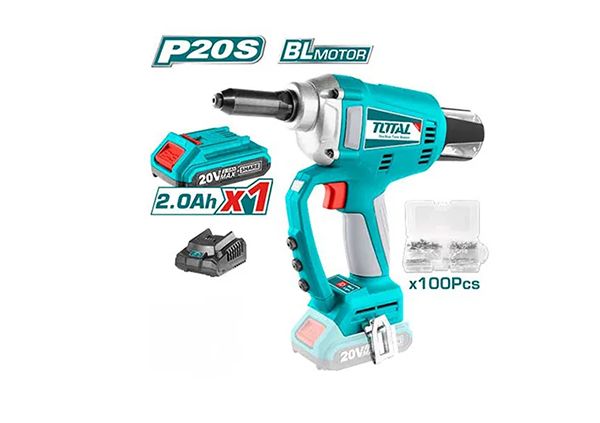Lithium-ion rivet tool 20V / 2Ah TOTAL TRTLI20051