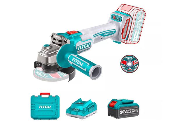 Cordless angle grinder 20 V Brushless (TAGLI211542)