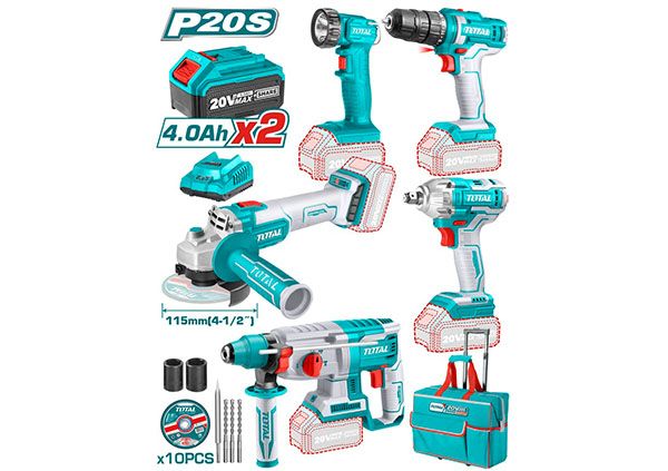 Комбинированный литий-ионный промышленный комплект из 5 шт    (TCKLI2019)