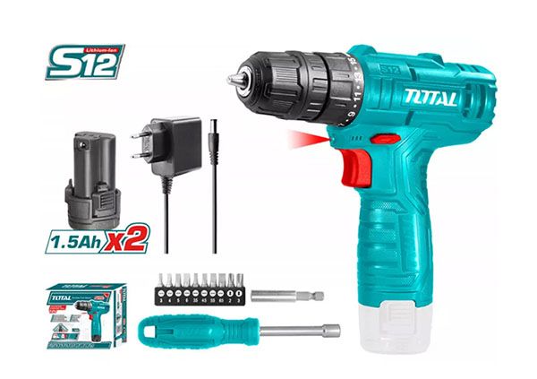 Lithium-ion drill 12V set (TOSLI22111)