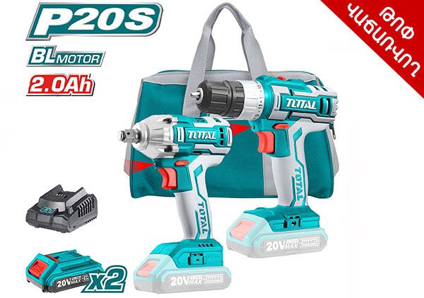 Li-ion Cordless Combo Kit TOTAL TCKLI2007