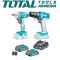 Li-ion Cordless 2 Pcs Combo Kit TOTAL TOSLI230702