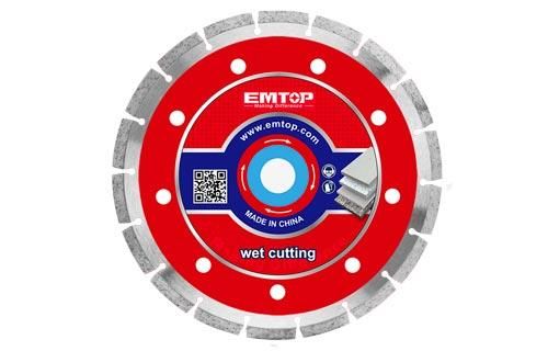 Diamond disc for concrete cutting laser welded rim Emtop EDDC044052