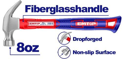Молоток-гвоздодер Emtop EHAMCH0801