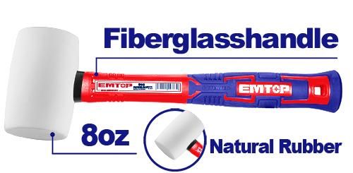 Киянка резиновая Emtop EHAMRH0802