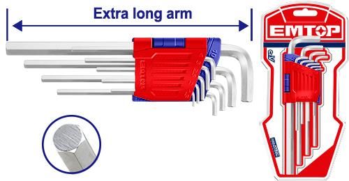 Набор шестигранников HEX Emtop EHKY1092