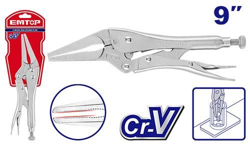 ELPRLN0901 ԷՄԹՈՊ Ինքնասեղմիչ աքցան նեղ, երկար (Կլեշ) 9"