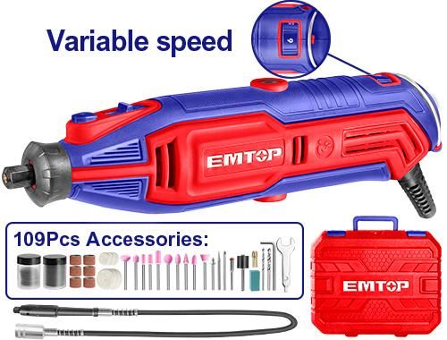 EMGK1301  ԷՄԹՈՊ Մինի փորագրիչ (գրավեր) 130Վտ 10000-35000 պտ/ր 3.2մմ-2.3մմ