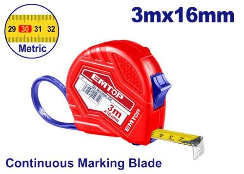 Steel measuring tape Emtop EMTP13102