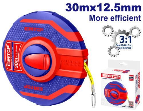 Fibreglass measuring tape Emtop EMTP73001