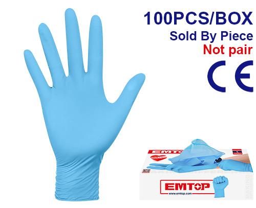 Перчатки нитриловые одноразовые Emtop ENGV0201L