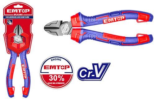 Кусачки боковые с увеличенным рычагом Emtop EPLRD0721