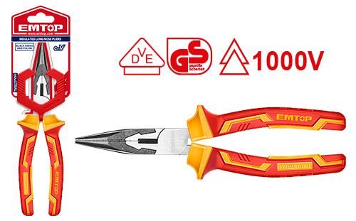 Тонкогубцы изолированные Emtop EPLRL0631