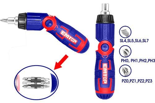 13 IN 1 Ratchet Screwdriver set Emtop ESDRH1202
