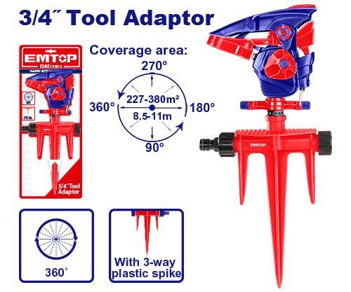 Plastic Impact Sprinkler Emtop ESNE13602