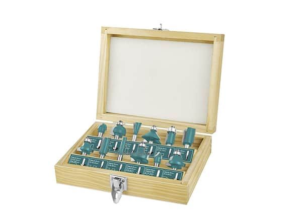 Набор бит для фрезерного станка- 8 мм 12шт (TACSR1121)