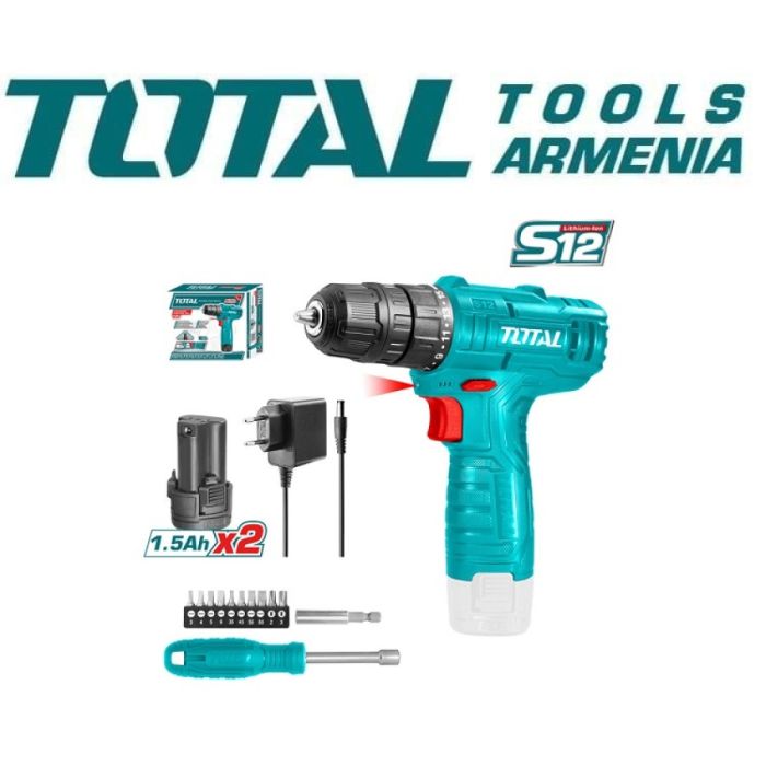 Lithium-ion drill 12V set (TOSLI22111)
