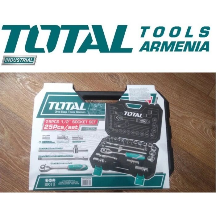 Набор инструмента, 1/2" 25 предметов (THT121251)