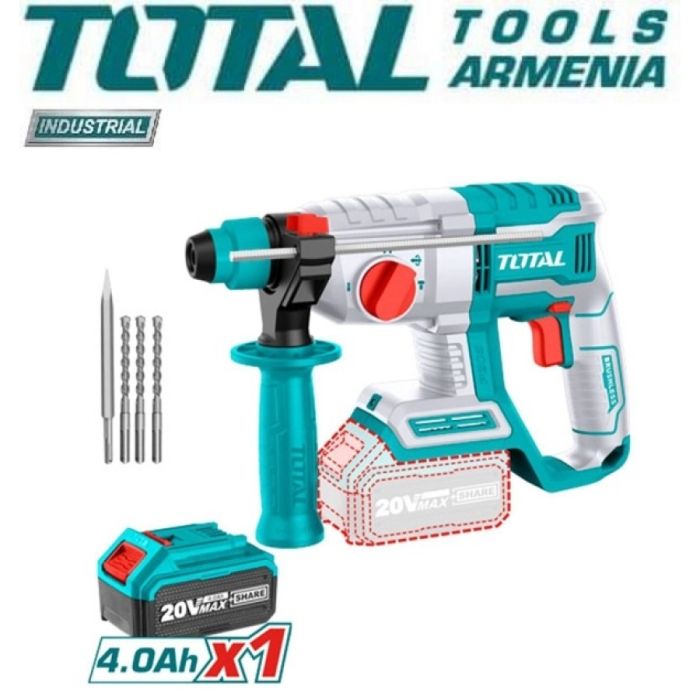 Cordless Rotary Hammer 20V (TRHLI202081)
