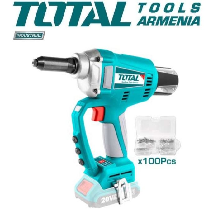 Lithium-ion rivet tool 20V / 2Ah TOTAL TRTLI20051
