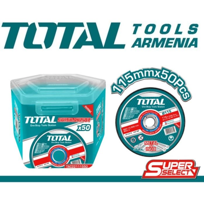 Abrasive metal cutting disc 50 pcs (TAC22111550)