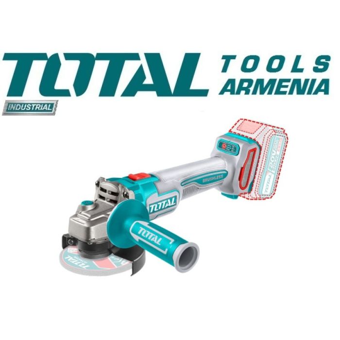 Lithium-Ion angle grinder 20V, 4.5" 115mm Brushless (TAGLI21154)