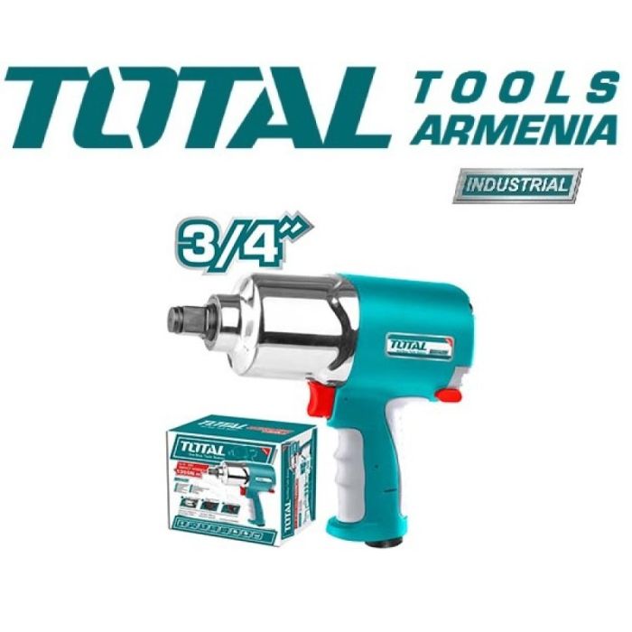 Пневматический ударный гайковерт 1355 Нм/6.2 атм-3/4 дюйма (TAT40341)