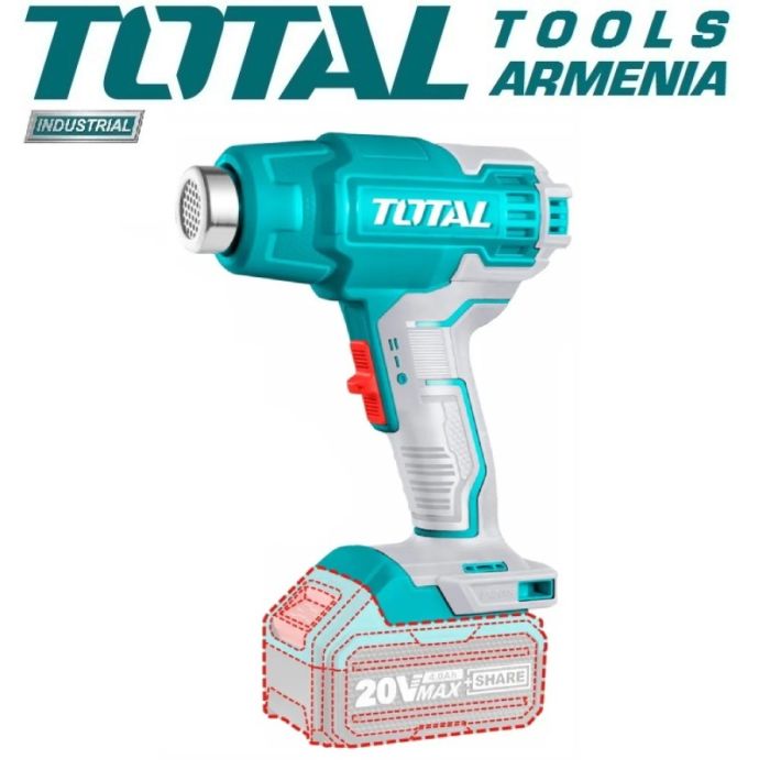  Lithium-ion heat gun 20V TOTAL TBLI20025