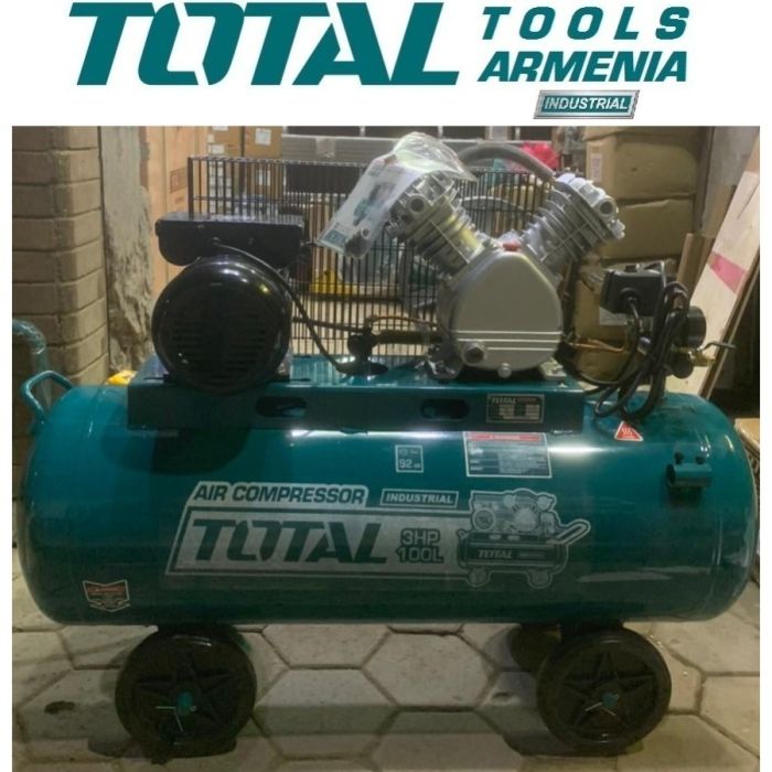 Օդայուղային գոտային կոմպրեսոր 100լ TOTAL TC2301006 21105