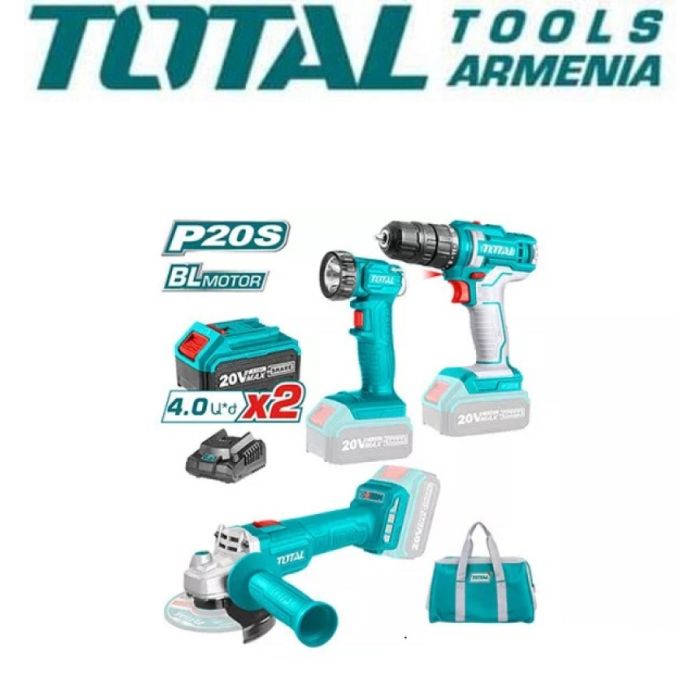 Набор инструментов 20В/4А*Ч (TCKLI20418)