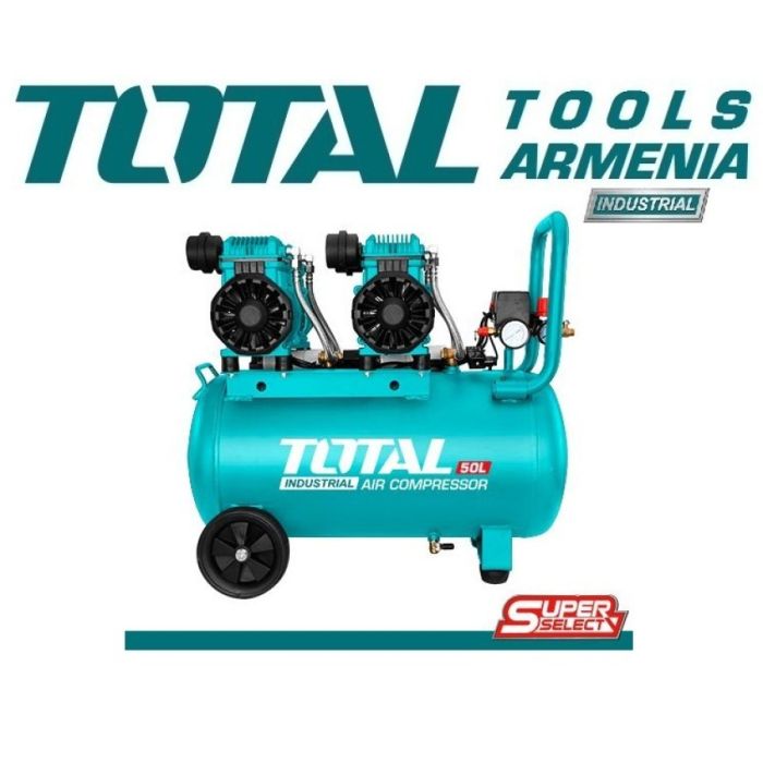 Silent Oil Free Air Compressor 50 l / 2.4 kW / INDUSTRIAL (TCS2240508)