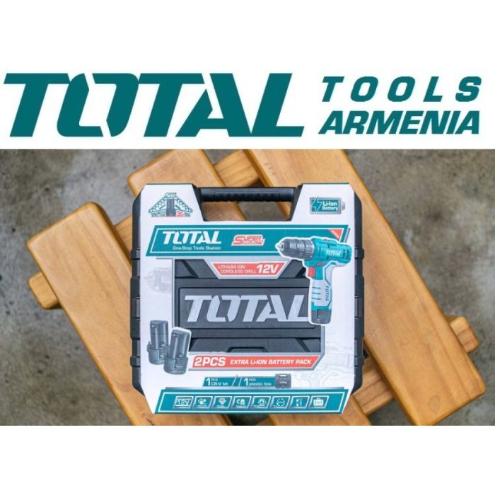 Аккумуляторная Дрель - шуруповерт 12В/1.5А/20Нм + 2 батарея (TDLI12325)
