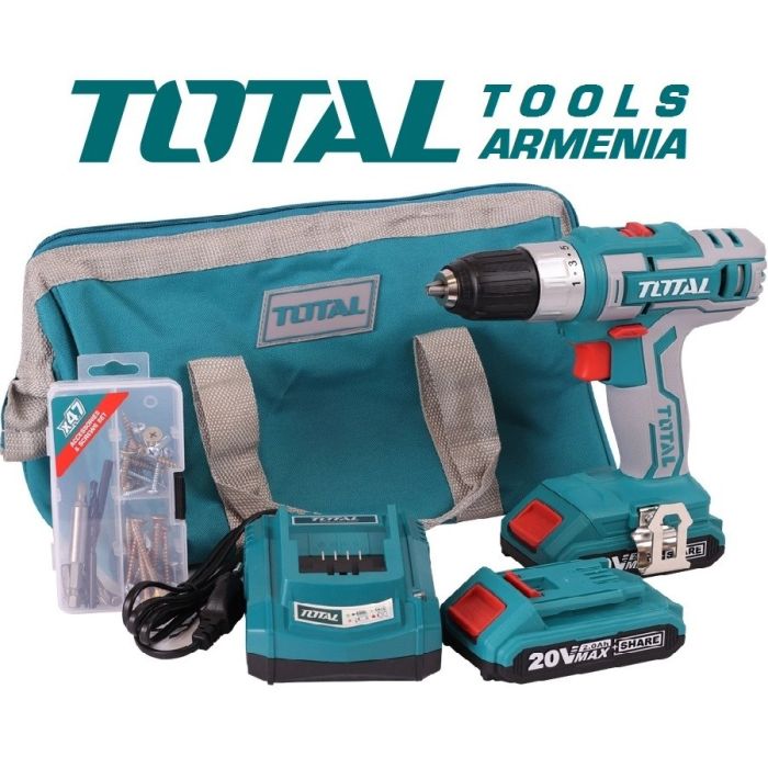 Li-ion Cordless Drill / 20 V / 2А / 45Nm / +1 Battery  (TDLI20025)