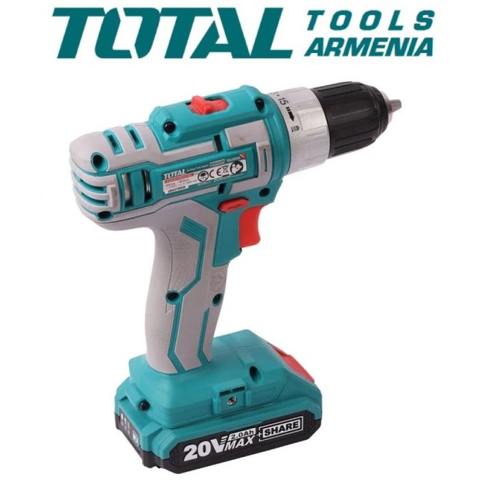 Li-ion Cordless Drill / 20 V / 2А / 45Nm / +1 Battery  (TDLI20025)