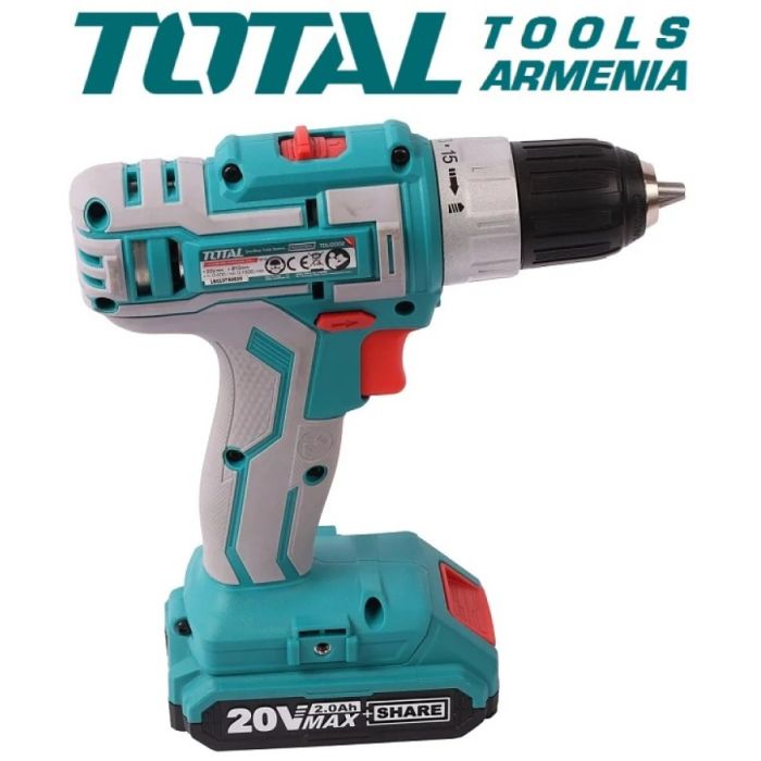 Li-ion Cordless Drill / 20 V / 2А / 45Nm / +1 Battery  (TDLI20025)