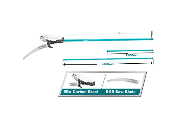 Выдвижная пила и секатор 2,8 м (THEPS25281)