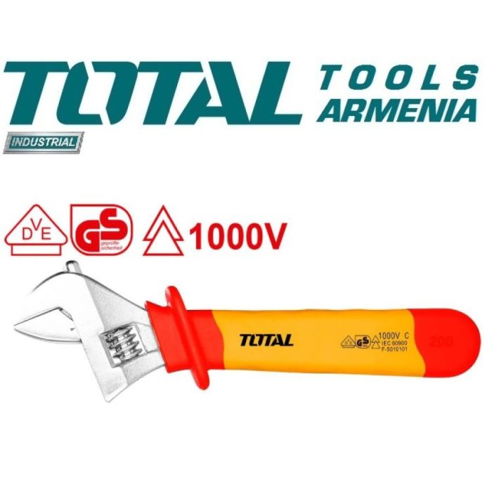 Ключ разводной диэлектрический 8" 200 мм (THIADW081)