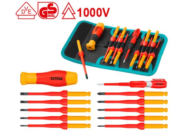12 Pcs Interchangeable Insulated Screwdriver Set (THKISD1201)