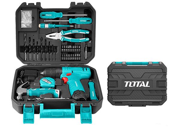 Գործիքների հավաքածու  TOTAL  THKTHP10812 12Վ պտուտակադարձիչով 81 կտոր 19260