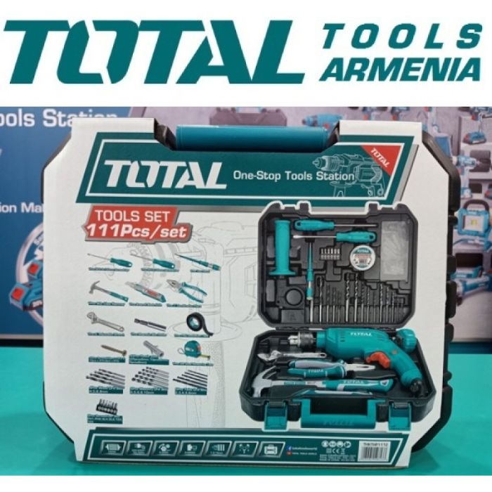 НАБОР БЫТОВЫХ ИНСТРУМЕНТОВ (550 Вт) 111 шт. (THKTHP1112)