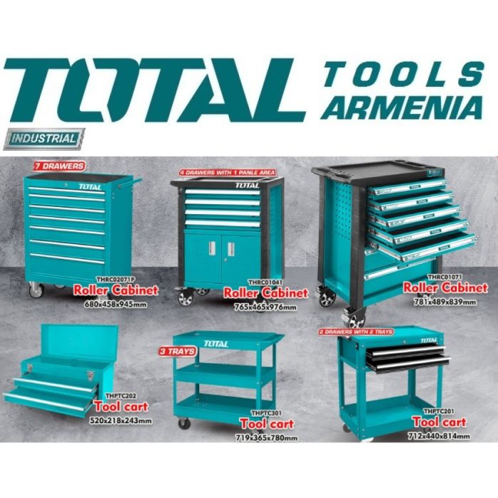 Tool Cart 2 Drawers with 2 Trays  (THPTC201)
