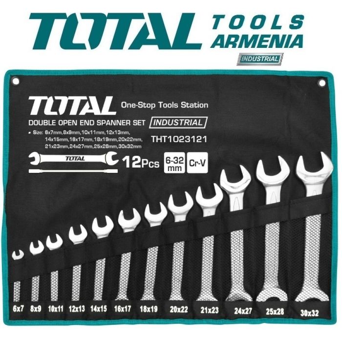 Набор гаечных рожковых ключей 12шт. (THT1023121)