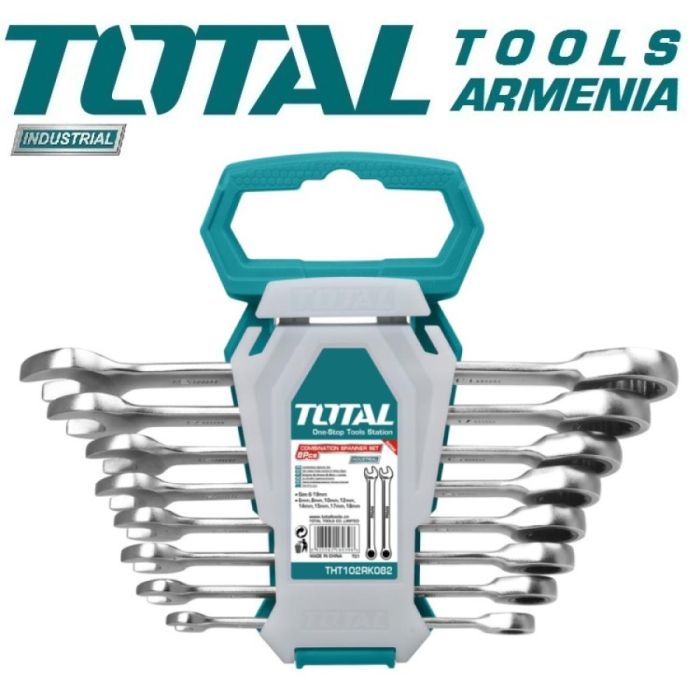 Набор ключей комбинированных трещоточных (THT102RK086 )