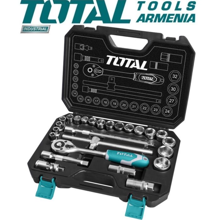 Набор инструмента, 1/2" 25 предметов (THT121251)