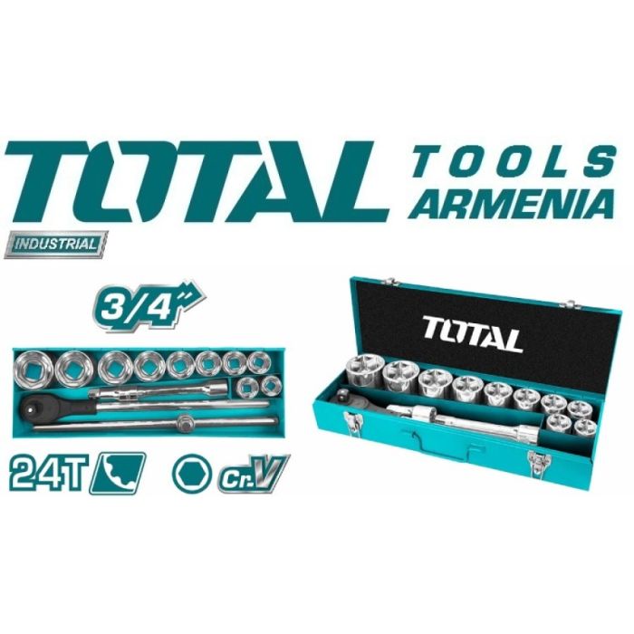 Набор Торцевых Головок 3/4" 15 предмета (THT341151)