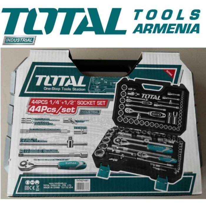 Набор инструмента, 1/2" 1/4" 44 предметов (THT421441)