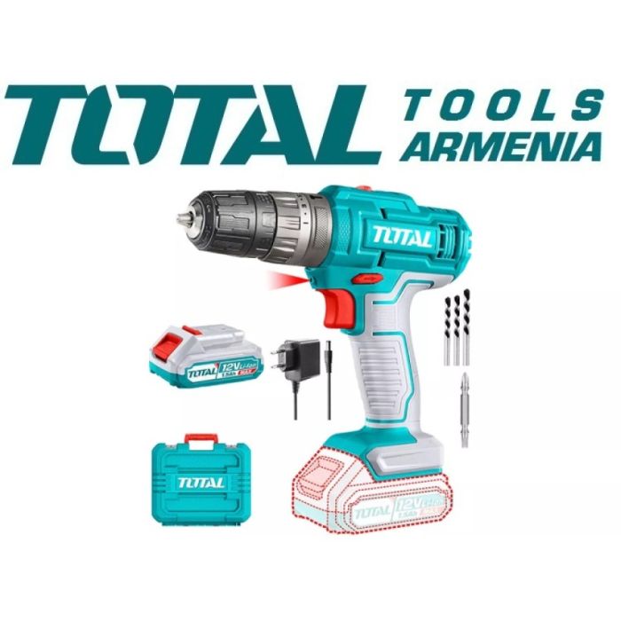 Li-ion Cordless Impact Drill 12 V / 1,5 Аh / with battery and charger (TIDLI1228)