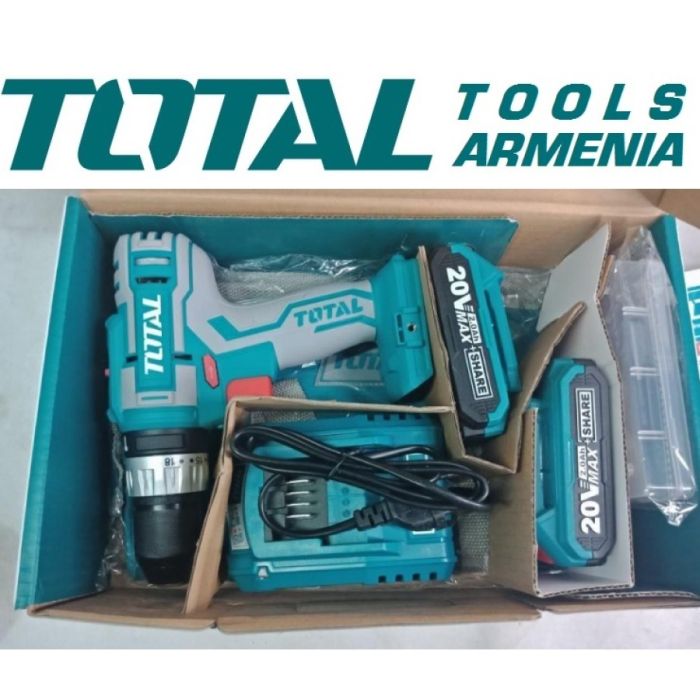 Cordless impact drill / 20 V / 2А / 45Nm / +1 Battery / INDUSTRIAL (TIDLI2002)