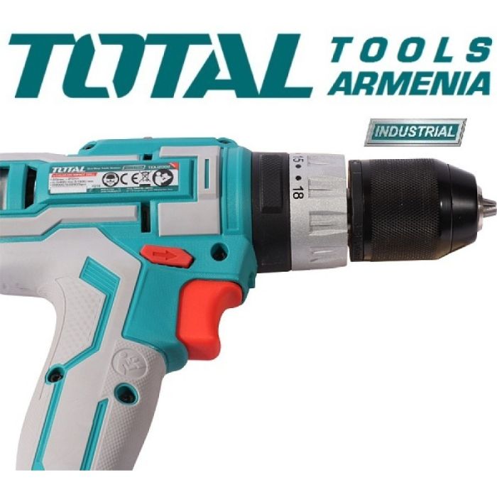 Li-ion Cordless Impact Drill / 20V / 2А / 55Nm / +1 Battery / INDUSTRIAL (TIDLI20031)